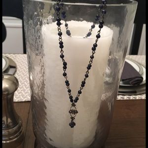 Vintage Boho Bead Necklace- 16”